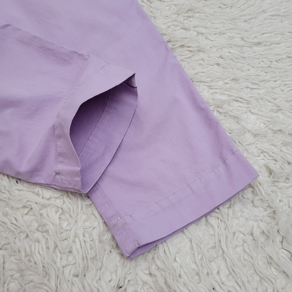 J Crew Puff Sleeve Chino Jumpsuit Overalls Lavender Purple - Picture 8 of 13